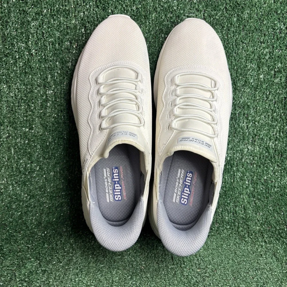 Skechers BOBS Sport Squad Chaos Daily Hype Slip-ins Sneakers Off White Mens 12